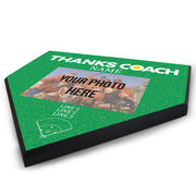 Softball Home Plate Plaque - Thank You Coach Photo