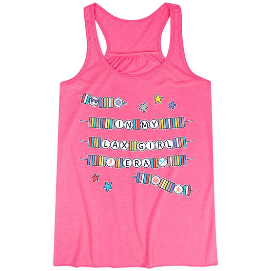 Girls Lacrosse Flowy Racerback Tank Top - In My Lax Girl Era