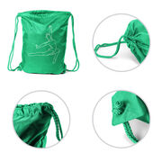 Gymnastics Drawstring Backpack - Gymnast Sketch