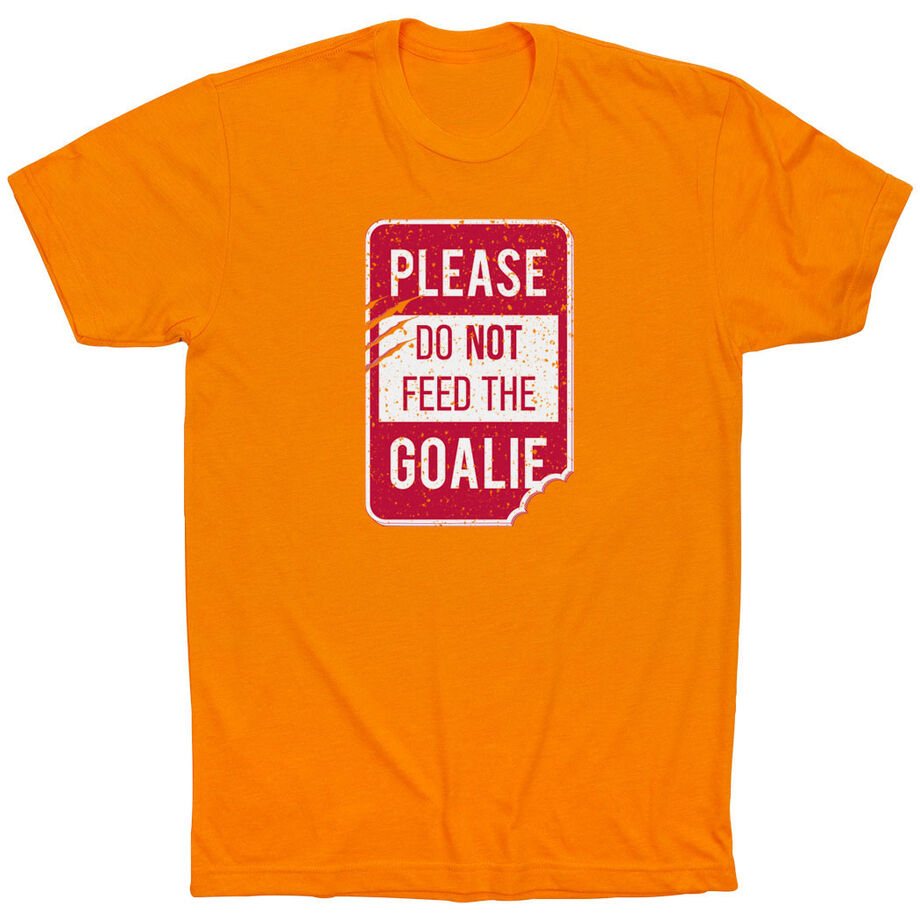 Hockey Short Sleeve T-Shirt - Don't Feed The Goalie