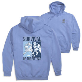 Hockey Hooded Sweatshirt - Survival of the Fittest (Back Design)