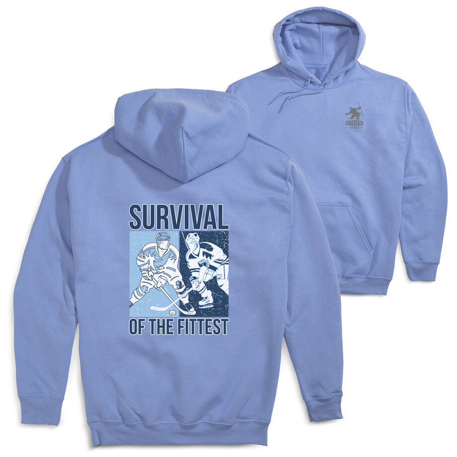 Hockey Hooded Sweatshirt - Survival of the Fittest (Back Design)