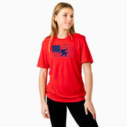 Hockey Short Sleeve Performance Tee - Hockey Land That We Love