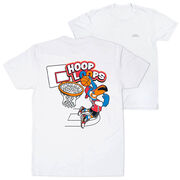 Basketball Short Sleeve T-Shirt - Hoop Loops (Back Design)