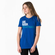 Volleyball Women's Everyday Tee - Eat. Sleep. Volleyball.