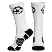 Soccer Woven Mid-Calf Socks - Soccer Ball