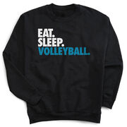 Volleyball Crewneck Sweatshirt - Eat Sleep Volleyball (Bold)