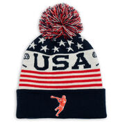 Lacrosse Knit Hat - USA