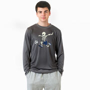 Soccer Long Sleeve Performance Tee - Skeleton Striker
