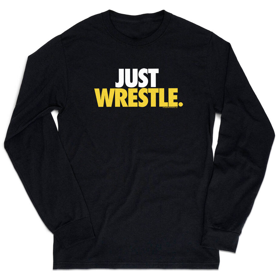Wrestling Tshirt Long Sleeve - Just Wrestle