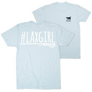 Girls Lacrosse Short Sleeve T-Shirt - #LAXGIRL (Back Design)