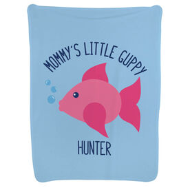 Swimming Baby Blanket - Mommy's Little Guppy