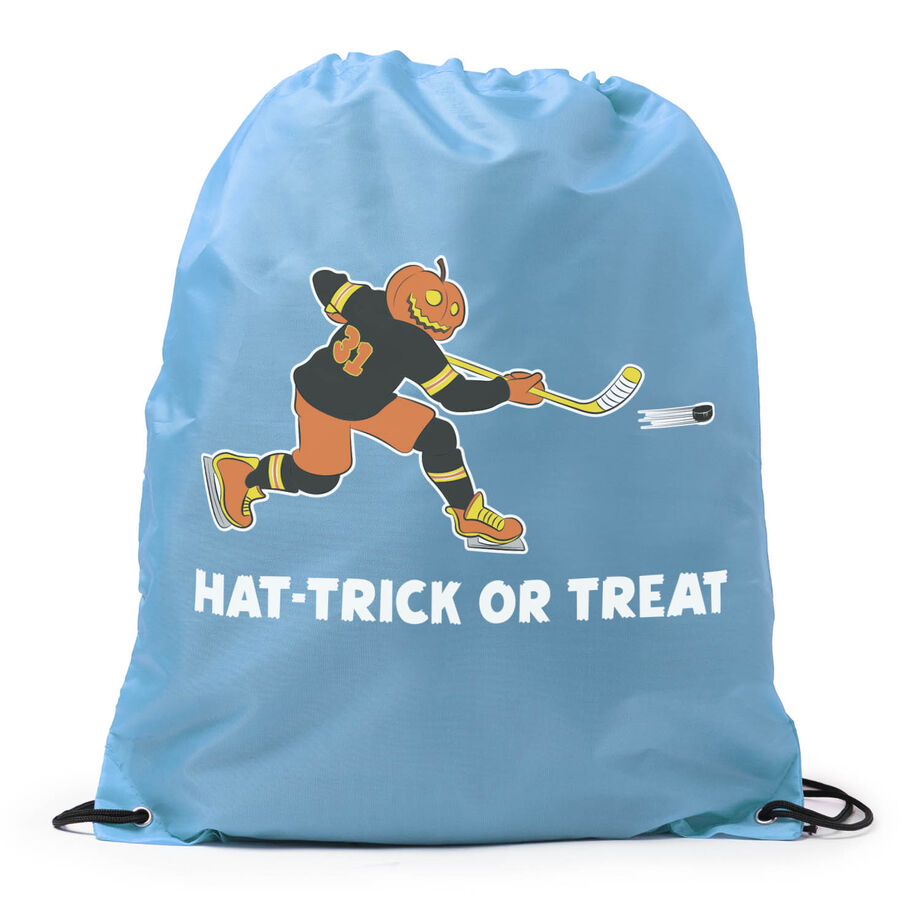 Hockey Drawstring Backpack - Hat-Trick or Treat