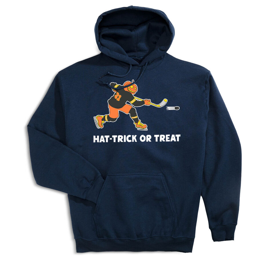 Hockey Hooded Sweatshirt - Hat-Trick or Treat