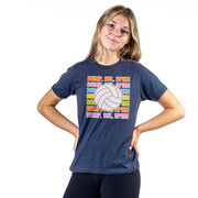 Volleyball Short Sleeve T-Shirt - Bump, Set, Spike
