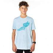 Cross Country Short Sleeve T-Shirt - Winged Foot Inspirational Words