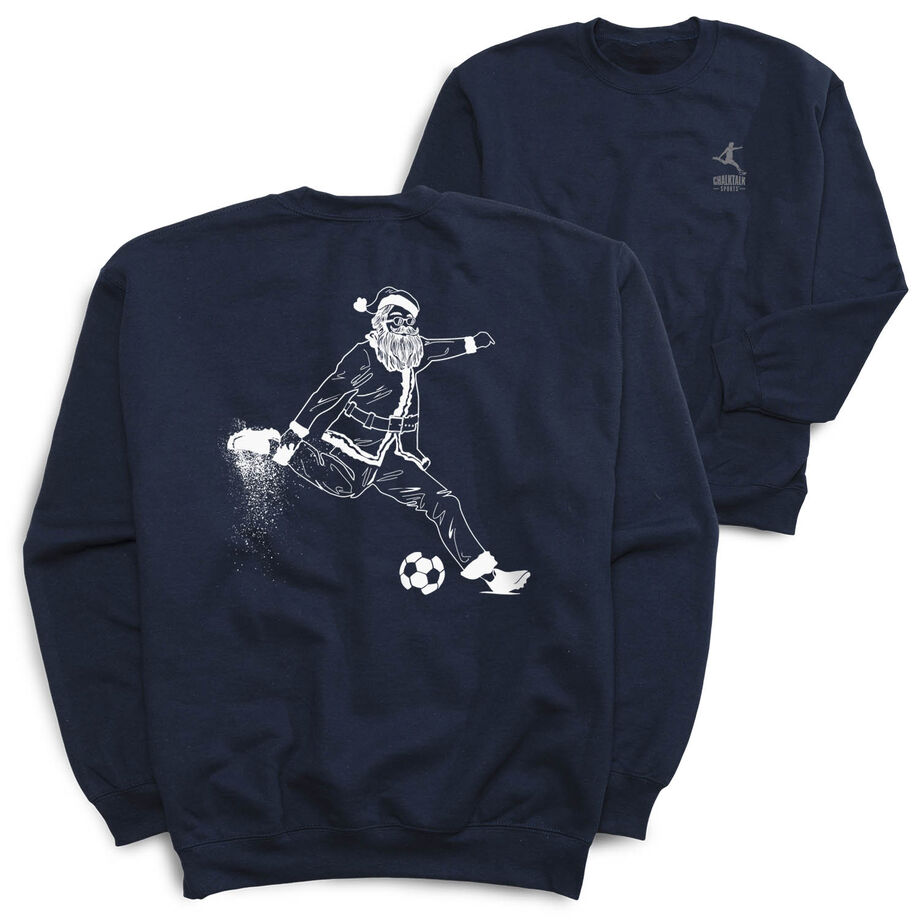 Soccer Crewneck Sweatshirt - Santa Player (Back Design)
