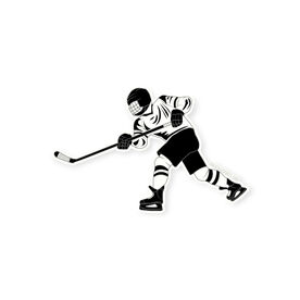 Hockey Sticker - Hockey Player