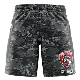 Custom Team Shorts - Wrestling Digital Camo