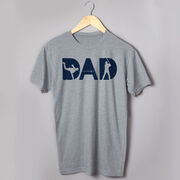 Baseball T-Shirt Short Sleeve - Baseball Dad Silhouette