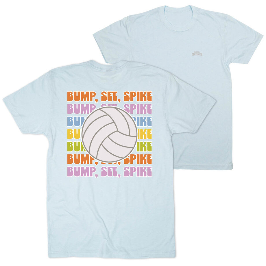 Volleyball Short Sleeve T-Shirt - Bump, Set, Spike (Back Design)