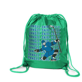 Hockey Drawstring Backpack - Dangle Snipe Celly Player