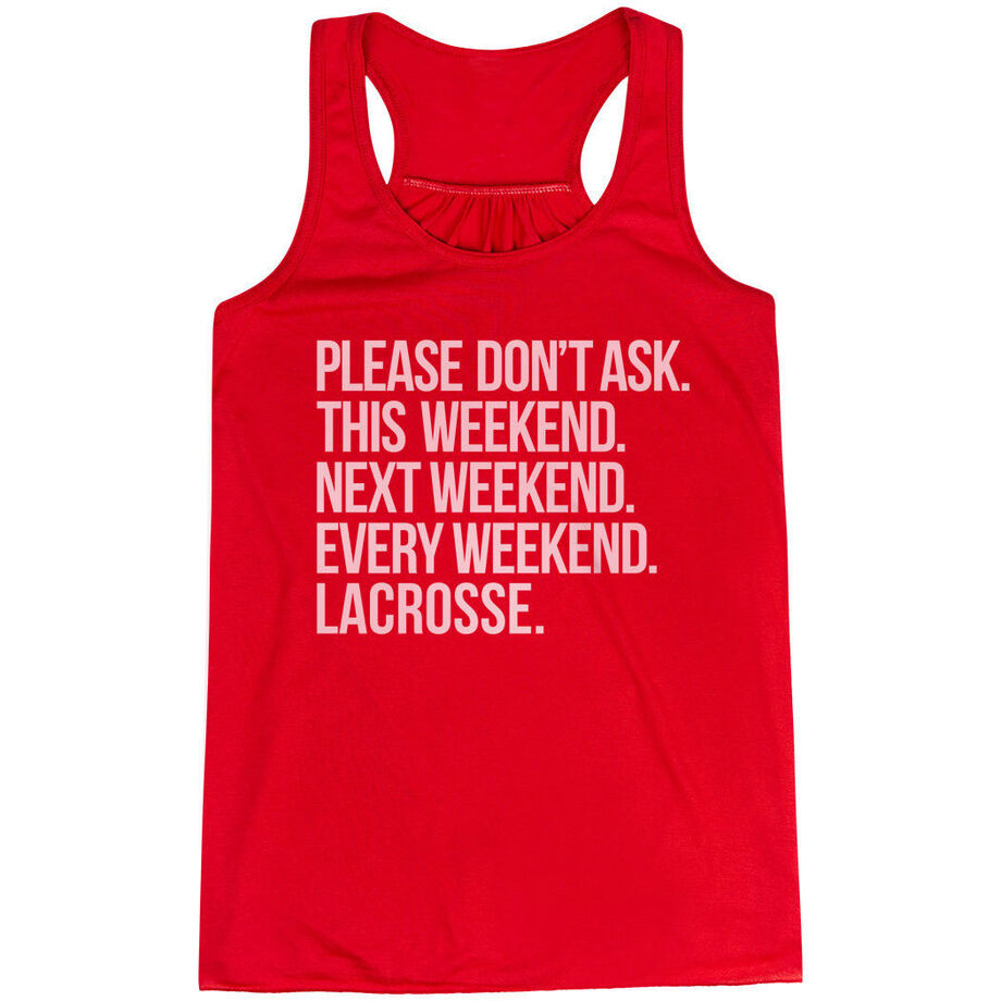 Lacrosse Flowy Racerback Tank Top - All Weekend Lacrosse