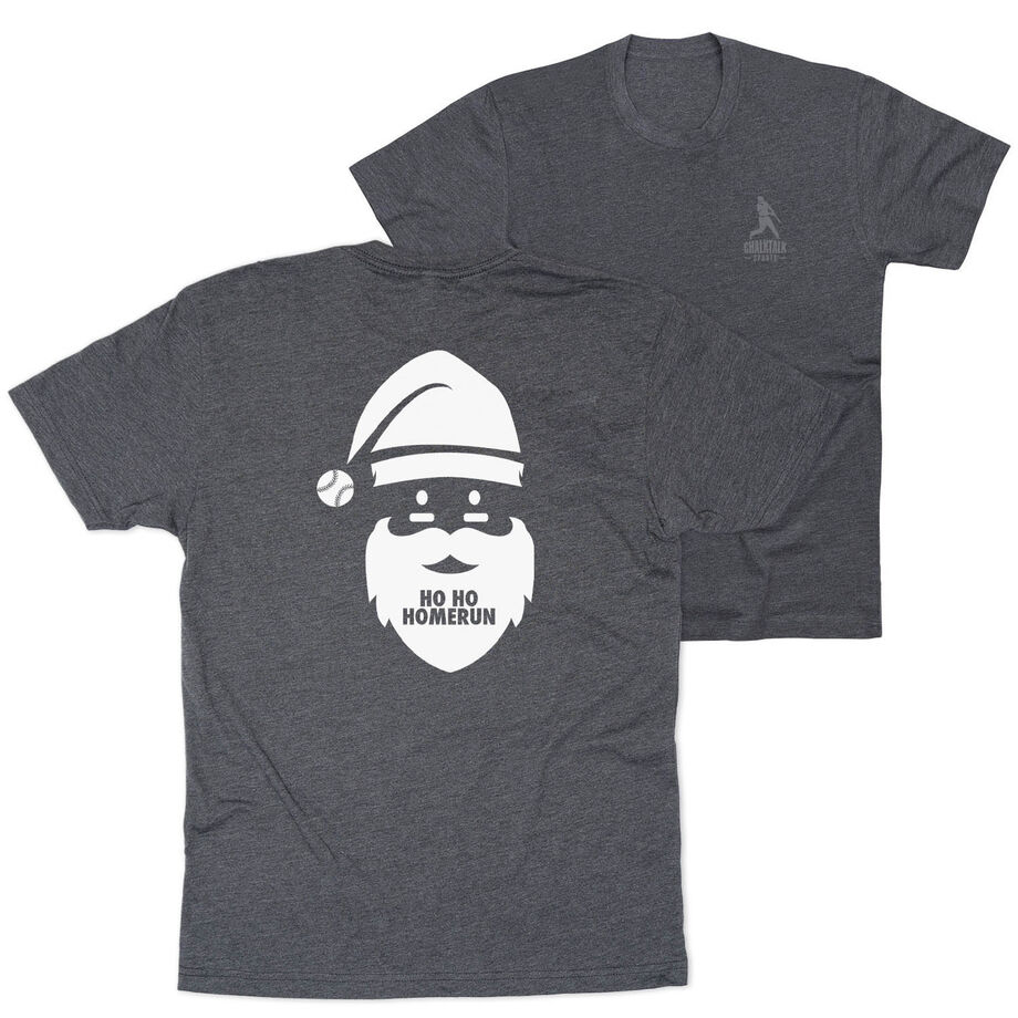 Baseball Short Sleeve T-Shirt - Ho Ho Homerun (Back Design)
