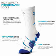 Guys Lacrosse Woven Mid-Calf Socks - Yeti to Lax