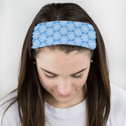 Girls Lacrosse Multifunctional Headwear - Lacrosse Stick Flowers RokBAND