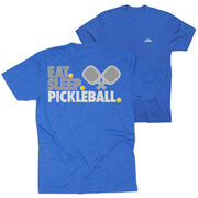 Pickleball Short Sleeve T-Shirt - Eat. Sleep. Pickleball (Back Design)