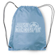 Soccer Drawstring Backpack - Just Kickin' It