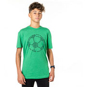 Soccer T-Shirt Short Sleeve - Soccer Words