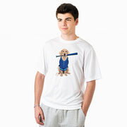 Baseball Short Sleeve Performance Tee - Dinger the Baseball Dog