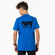 Soccer Short Sleeve T-Shirt - Spot The Soccer Dog (Back Design)