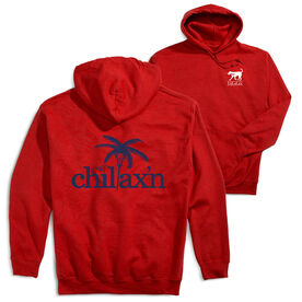 Girls Lacrosse Hooded Sweatshirt - Just Chillax'n (Back Design) 