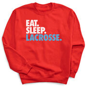 Lacrosse Crewneck Sweatshirt - Eat Sleep Lacrosse (Bold)
