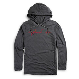 Men's Soccer Lightweight Hoodie - Soccer Heartbeat