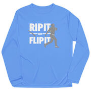 Baseball Long Sleeve Performance Tee - Rip It Flip It