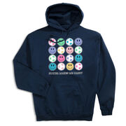 Soccer Hooded Sweatshirt - Soccer Makes Me Happy