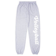Volleyball Fleece Sweatpants - Volleyball Script (Large)