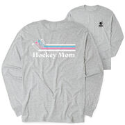 Hockey Tshirt Long Sleeve - Hockey Mom Sticks (Back Design)