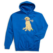 Girls Lacrosse Hooded Sweatshirt - Chase The Lax Dog