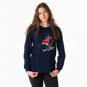 Hockey Tshirt Long Sleeve - Crushing Goals