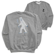 Guys Lacrosse Crewneck Sweatshirt - Yeti Lacrosse (Back Design)