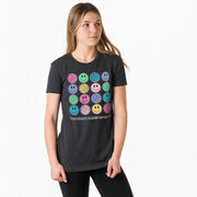 Volleyball Women's Everyday Tee - Volleyball Makes Me Happy