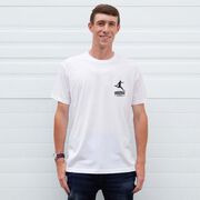 Soccer Short Sleeve T-Shirt - Spot The Soccer Dog (Back Design)