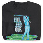 Golf Crewneck Sweatshirt - Eat. Sleep. Golf