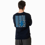 Hockey Crewneck Sweatshirt - Dangle Snipe Celly Player (Back Design)