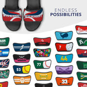 Gymnastics Repwell&reg; Sandal Straps - Your Text With Waves